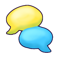 icon of two speech bubbles